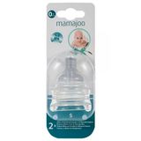 Mamajoo Silikon Biberon Emziği S 0 Ay+ %0 Bpa | 2 Adet