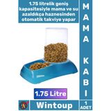 #Mamakabı Kedi Köpek Otomatik Akıllı Hazne Plastik Büyük Boy Kaliteli Hazneli Su Mama Kabı 1.75 Litre