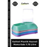 #Mamakabı Otomatik Besleme Kedi Köpek Uzun Süreli Kaliteli Plastik Hazneli Mama Kabı 1.75 Litre