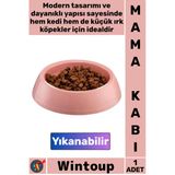 #Mamakabı Sağlam Dayanıklı Plastik Yıkanabilir Kedi Köpek Evcil Hayvan Kabı Küçük Yuvarlak Mama Kabı