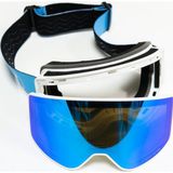 Mamamia Profesyonel Kayak / Snowboard Gözlüğü Mıknatıslı Mavi Model