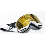 Mamamila Mprofesyonel Kayak/snowboard Gözlüğü Mıknatıslı Model Gold-Beyaz - Beyaz - Altın