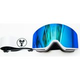 Mamamila Profesyonel Kayak/snowboard Gözlüğü Mıknatıslı Model Mavi-Beyaz - Mavi - Beyaz