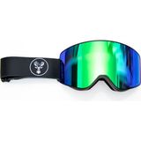 Mamamila Profesyonel Kayak/snowboard Gözlüğü Mıknatıslı Model Siyah-Yeşil - Siyah - Yeşil