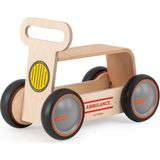 Mamatoyz Ahşap Yürüteç Yürüme Yardımcısı Teker Hız Ayarlı Ilk Adım Arabası - Driveme Wood Ambulans - Bin Sür - Oyuncak Deposu