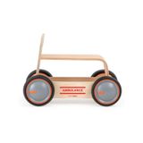 Mamatoyz DriveMe Wood 3'ü 1 Arada Ahşap İlk Adım Arabası Yürüme Arkadaşı, Bingit, Oyuncak Kutusu - Ambulans, doğal ahşap, 4 tekerlekli