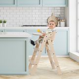 Mamatoyz Mama Sandalyesi All in One Natural Rengi - Mychair Natural mama Sandalyesi ( Silikon Tepsi - Ön tabla - 5 Noktalı Emniyet kemeri - Güvenlik Çubuğu Aksesuarlar dahil ) - Birch (Naturel)
