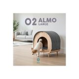 Mamatoyz Mamapetz Almo Large Kedi Ve Küçük Irk Köpek Ahşap Kulübe