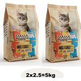 Mamavita Hindi Etli Yavru Kedi Kuru Maması 5kg (2x2.5)