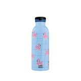 Mamawata Flamingos Çelik Pipetli Çocuk Termos Suluk 470 Ml - Mavi