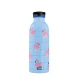 Mamawata Flamingos Pipetli Çocuk Termos Matara 470 ml Paslanmaz Çelik Sızdırmaz Yalıtımlı Suluk