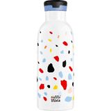 Mamawata Party Pipetli Çocuk Termos Matara 470 ml Paslanmaz Çelik Sızdırmaz Yalıtımlı Suluk - Beyaz