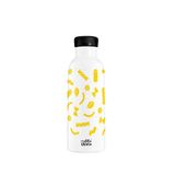 Mamawata Pasta Çelik Pipetli Çocuk Termos Suluk 470 Ml - Beyaz