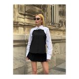 MAMAYAGA Kadın Tasarım Design İki Parça Şık Curve Tesettüre Uygun Büyük Beden %100 Cotton Uzun Kol Gömlek