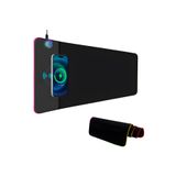 MAMBASNAKE RGB Gaming LED Mouse Pad Kablosuz Şarjlı 80x30 cm Büyük Boy Oyuncu Mousepad Kaymaz RGB Işıklı
