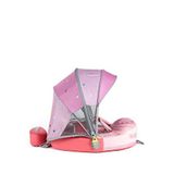 Mambobaby Cupcake Emniyetli Gölgelikli Ve Ayak Destekli Bebek Yüzme Simidi - Pembe