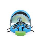 Mambobaby Ocean Blue Ladybug Emniyetli Gölgelikli Ve Ayak Destekli Bebek Yüzme Simidi - Mavi