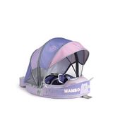 Mambobaby Purple Monster Emniyetli Gölgelikli Ve Ayak Destekli Bebek Yüzme Simidi - Mor