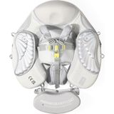 Mambobaby Yüzme Simidi - Silver Angel, Emniyetli, Gölgelikli ve Ayak Destekli - 1+ Yaş - Renkli