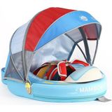 Mambobaby Yüzme Simidi - Speedy Boat, Emniyetli, Gölgelikli ve Ayak Destekli - 1+ Yaş - Renkli