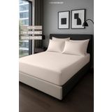 MamCrazy Satin Stripe %100 Pamuk Saten Çift Kişilik Çizgili Lastikli Çarşaf Seti Yastıklı 160x200+30