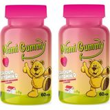 Mami Gummy Kids Gummies D Vitamini ve Kalsiyum Içeren 60 Adet Çiğnenebilir Gummy Jel Çilek Aromalı - 2 Adet
