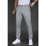 Mamlay Erkek Gri Renk Slim Fit Düğme Kapamalı Kaliteli Kumaş Pantolon