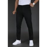 Mamlay Erkek Siyah Renk Slim Fit Düğme Kapamalı Kaliteli Kumaş Pantolon
