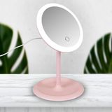 Mamma Beauty LED Işıklı Elektrikli Masa Üstü Makyaj Aynası - Pembe