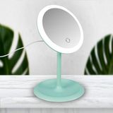 Mamma Beauty LED Işıklı Elektrikli Masa Üstü Makyaj Aynası - Yeşil