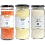 MAMMA EMADA Organik Bebek Tarhanası (350GR) Organik Bebek Irmiği (300GR) ve Organik Tam Pirinç Unu (300GR) Seti