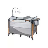 Mamma Luxury Alüminyum Anne Yanı Organizerli Dönenceli Park Yatak Beşik 70 x 110 Cm. - Gri