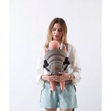 Mamma Premium Ergonomik Air File Kumaş Çok Yönlü Bebek Taşıma Çantası Ana Kucağı Baby Sling Kahverengi Kanguru