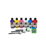 Mammacomica Dough 6'lı Mammacomica Yıkanabilir Parmak Boyası-6* 250ml- 3'lü Sünger Roller- Eva Küp