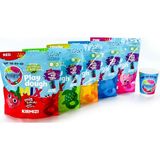 MammaComica Dough MammaComica 5'li Paket Oyun Hamuru Tozu Doğal Renkli ve Güvenli Malzeme ile Eğitici Yaratıcı Oyun