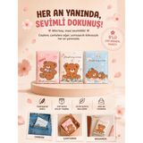 Mammam Always By Your Side Sevimli Ayıcık Desenli 9’lu Mini Peçete, Taşınabilir, Çocuk, Okul Çanta, Cep Mendili, Hijyenik