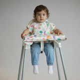 mammam Renkli Sebzeler Kısa Kollu Mama Sandalyesi Önlüğü - Desenli - 6 - 36 Ay