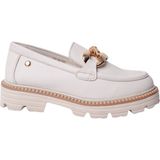 Mammamia D25YA-3690 - 0019 Bej Kadın Deri Loafer Ayakkabı