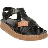 Mammamia D25YS-2440 Kadın Hakiki Deri Comfort Sandalet Siyah
