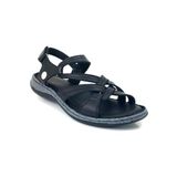 Mammamia D25YS-2530 Siyah Kadın Hakiki Deri Comfort Sandalet