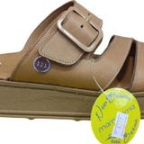 MAMMAMİA D25YT-1295 KALIN TABAN YUMUŞAK DERİ KADIN SANDALET