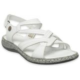 Mammamia D26YS-2415 Kadın Hakiki Deri Günlük Comfort Sandalet Beyaz