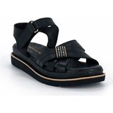 Mammamia D26YS-2905 Kadın Hakiki Deri Günlük Comfort Sandalet Siyah