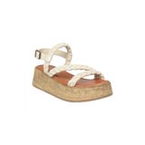 Mammamia D26Ys-5255 Kadın Sandaleti, Krem, 38 Beden