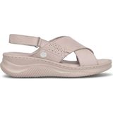 Mammamia D26YS-5320 Kadın Hakiki Deri Dolgu Topuk Sandalet Gri