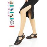 Mammamia Kadın Deri Ortopedik Önü Kapalı Günlük Sandalet M25/YS-CORA - Siyah