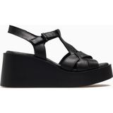 Mammamia Kadın Dolgu Topuk Ortopedik Sandalet 26Y D26YS-2830 - Siyah