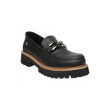 Mammamia Kadın Loafer Günlük Ayakkabı, Siyah Pen/Taba Pen, 37 Numara