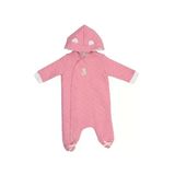 Mammaramma Winter Collection Dışı İçi Pamuklu Dolgulu Kışlık Astronot Tulum (Kozmonot Tulum) Pembe 6-9 Ay