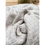 Mammaso LittleLand Triko Düğüm Örgülü Wellsoft Döşemeli 80 x 100CM Bebek Battaniyesi